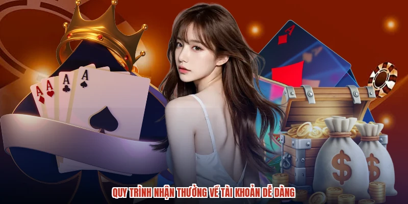 Quy trình nhận thưởng về tài khoản dễ dàng